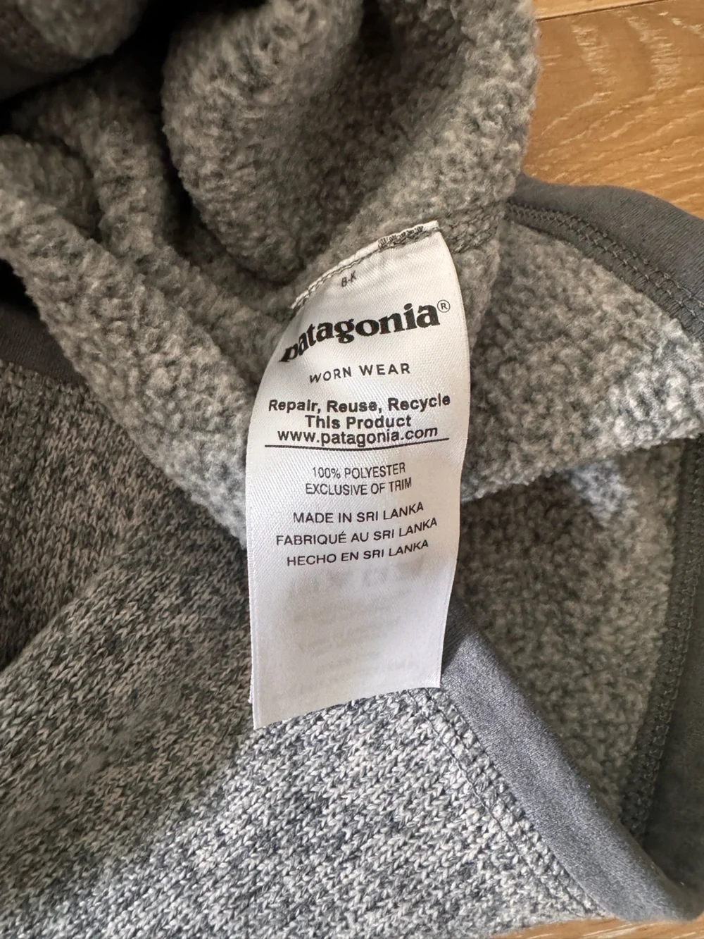 Patagonia Men’s Better Sweater Fleece Vest in Birch White Gray